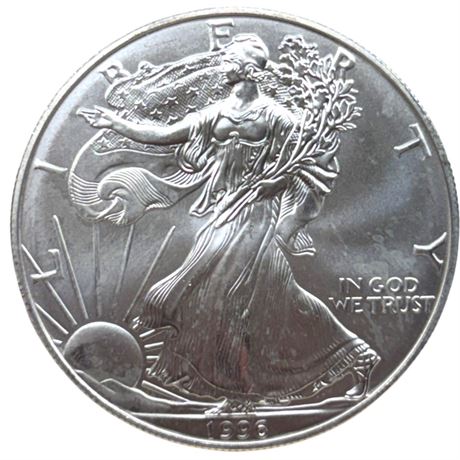 1996 Liberty 1 Oz Fine Silver United States Dollar