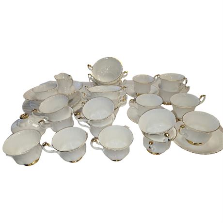 Approx 60 Pieces Of Royal Albert "Val D'Or"