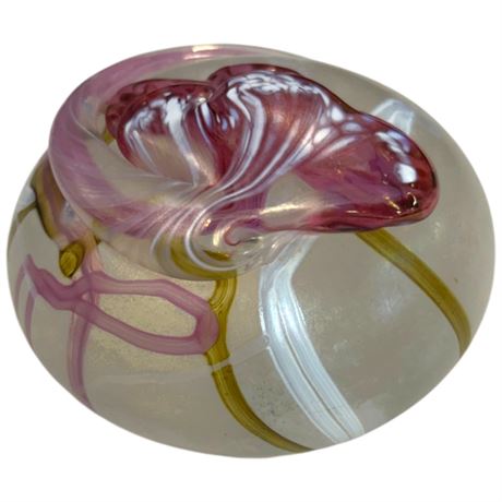 Island Of Wight Art Glass Paper Weight