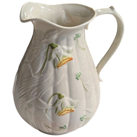 Vintage Belleek Water Handled Pitcher