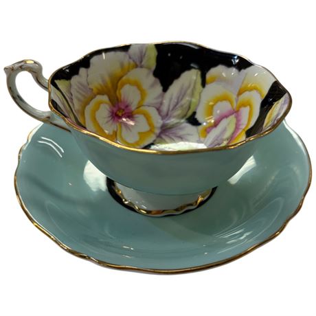 Vintage Paragon "Pansy" Tea Cup & Saucer