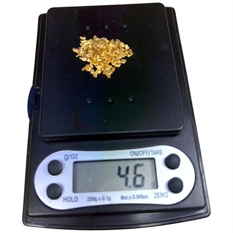 Vial Full Of Gold Flakes