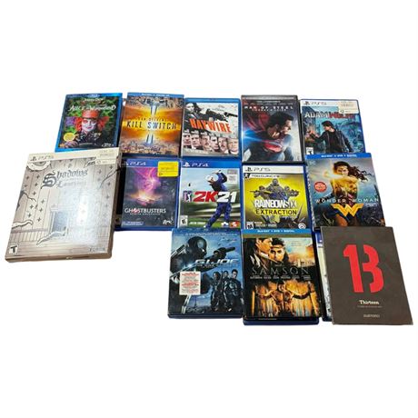 Assorted DVDs, & Video Games