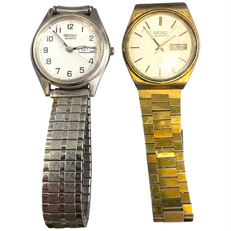 2 Vintage Seiko Watches