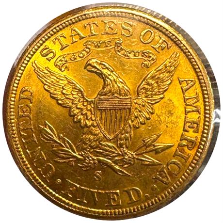 1901 U.S Liberty $5 Half Eagle Gold Coin
