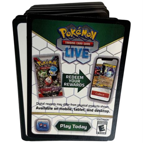 Large Assortment Of Pokemon Scan Cards