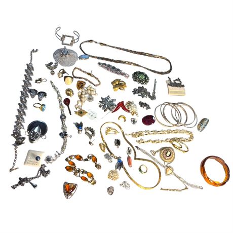 Large Bag Of Costume Jewelry