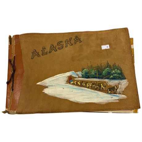 Leather Bound Alaska Photo Book Full Of Vintage Photos
