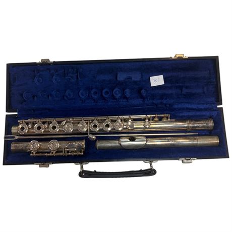 Vintage Gemeinhardt Silver Plated Flute, In Original Box