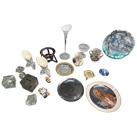 Assorted Collectible Glass & Pottery