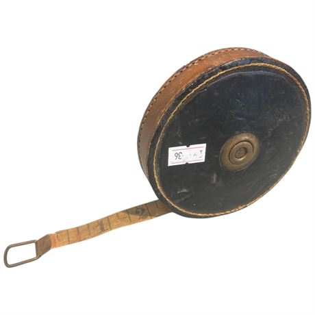 Vintage Universal Leather Cased Yard Measure