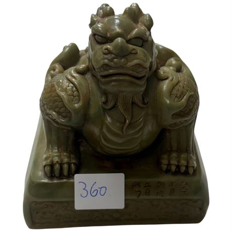 Chinese Dragon Statue Figurine Imperial Seal