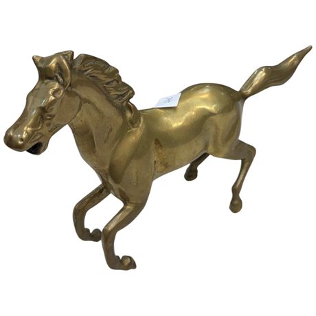 Vintage Brass Running Horse
