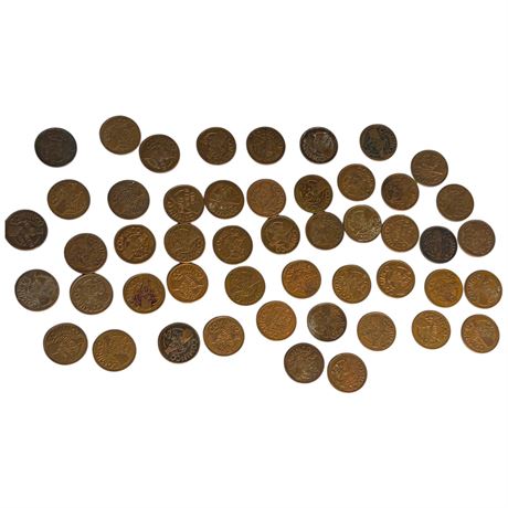 Approx 50 Vintage Cominico Milk Tokens