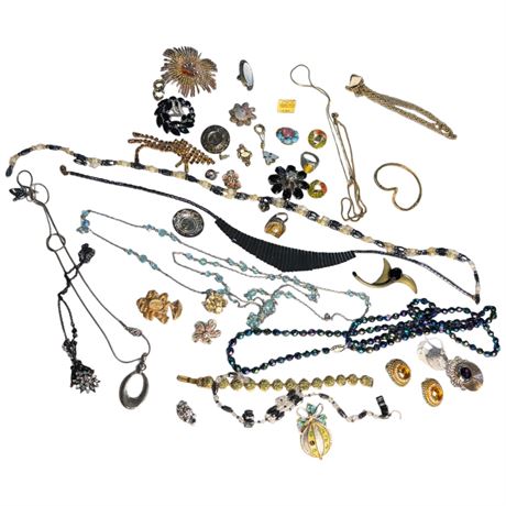 Large Bag Of Costume Jewelry