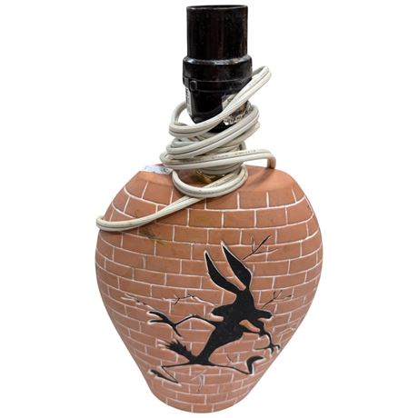 Vintage Wyley Coyote Brick Wall Lamp