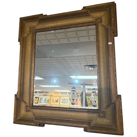 Vintage Ornately Framed Beveled Mirror