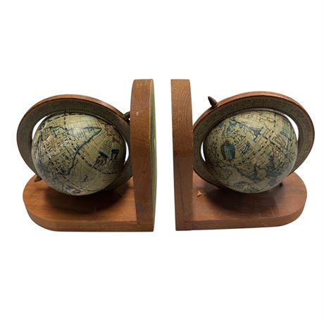 Pair Of Globe Book Ends