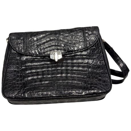 Faux Alligator Skin Purse