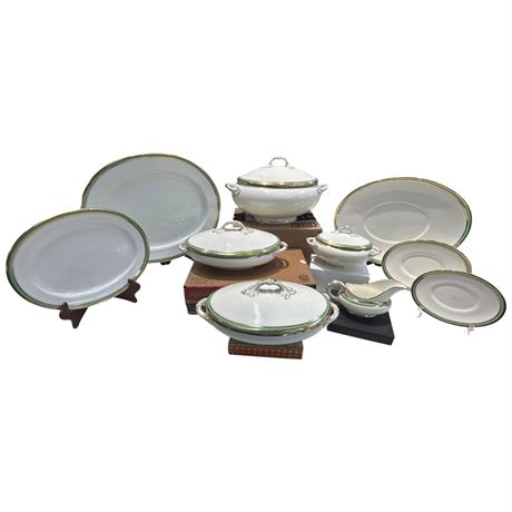 10 Piece Cauldon Partial Place Setting, Platters, Gravy Boat, Taurine's, Etc..