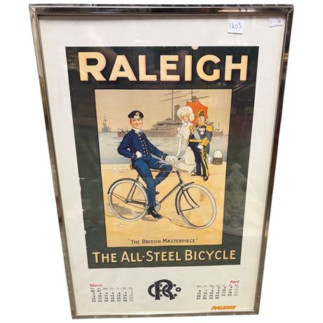 Framed Raleigh Calendar Poster