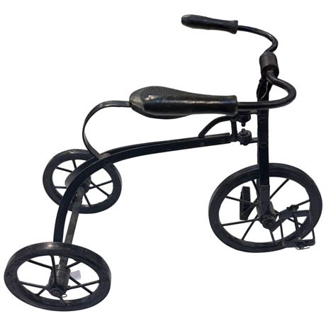 Vintage Miniature Metal Tricycle