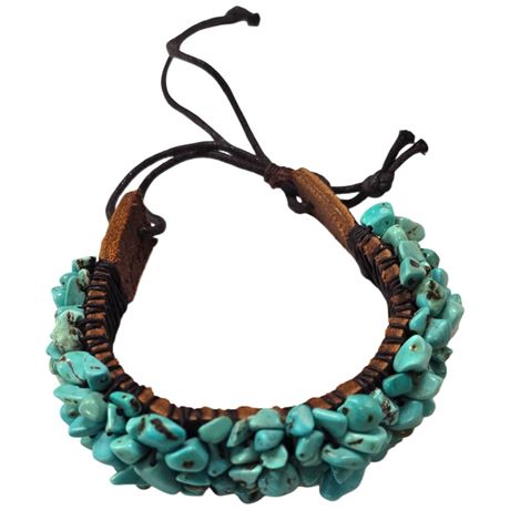 Turquoise Chunk Bracelet