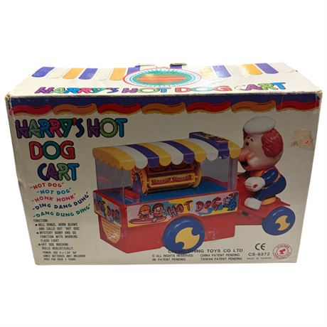 Hairys Hotdog Cart Toy, In Original Box