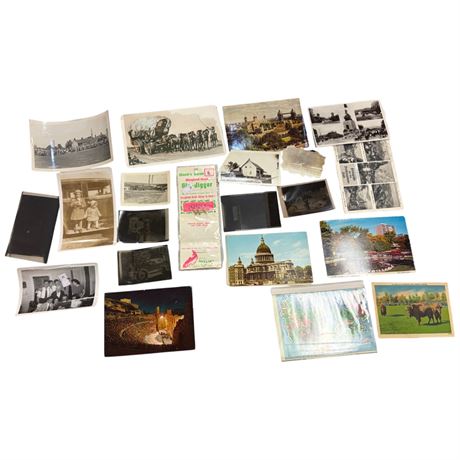 Large Assortment Of Vintage Photographs & Postcards