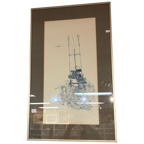 Framed Raymond Chow Print Signed