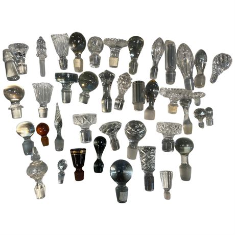 Large Assortment Of Decanter Stoppers