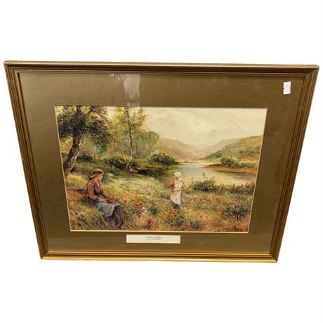 Framed Print "Gathering Poppies" By Ernest Walbourn