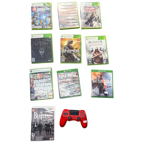 Retro Video Games & Ps4 Controller
