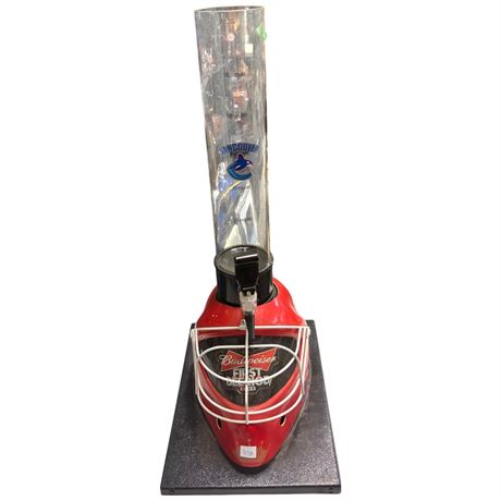 Vancouver Canucks Budweiser Beer Helmet Dispenser