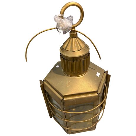 Large Vintage Brass Clipper Ship Lamp #1255 Dumbarton Scottland 1910