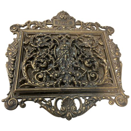 Antique Bronze Mail Holder