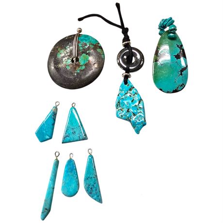 Assorted Turquoise Pendants