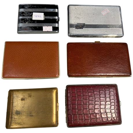 6 Vintage Cigarette Cases