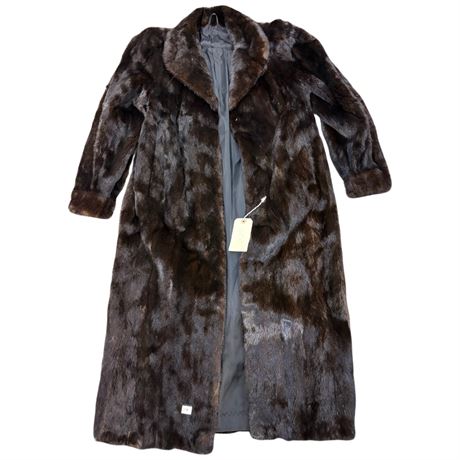 Vintage Authentic Mink Ladies Fur Jacket By Black Glama