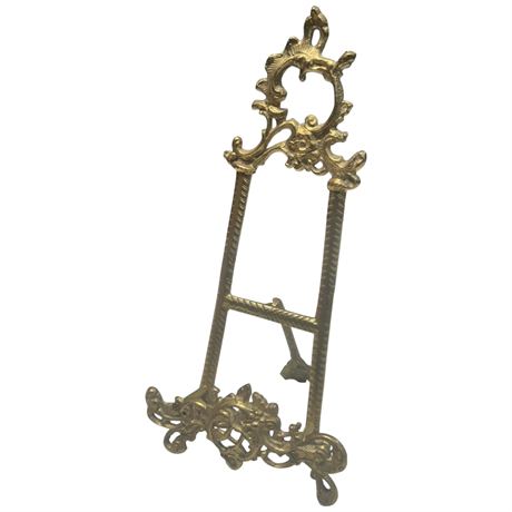 Ornate Brass Miniature Easel