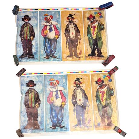 2 Bardot Clown Prints