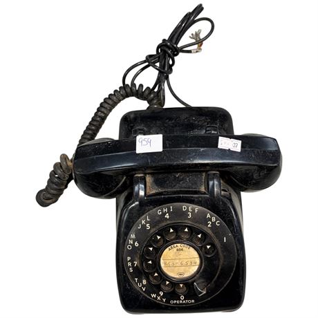 Vintage Black Rotary Telephone