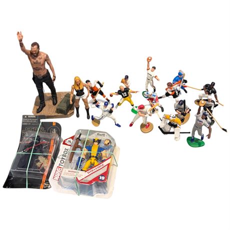 Assorted Toy & Hockey Figurines