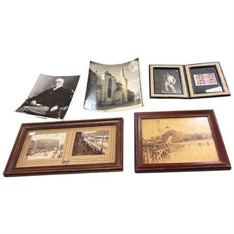 Assorted Vintage Historical Photos, Elvis, Etc..
