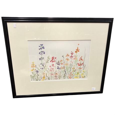 Framed Original Watercolor By Deborah L. Stephan