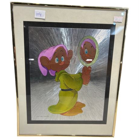 Framed Dopey Holographic Print