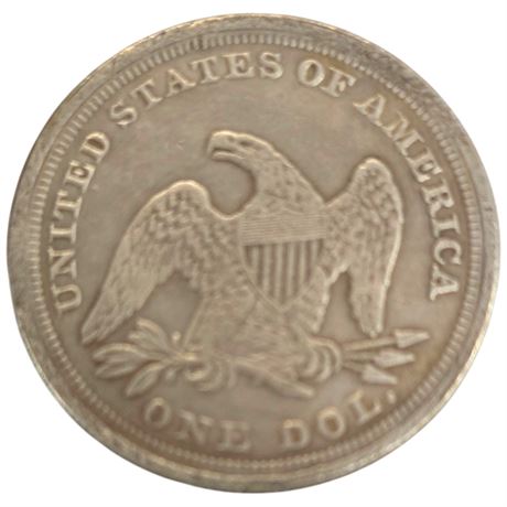 Rare 1846 Seated Silver Liberty Dollar