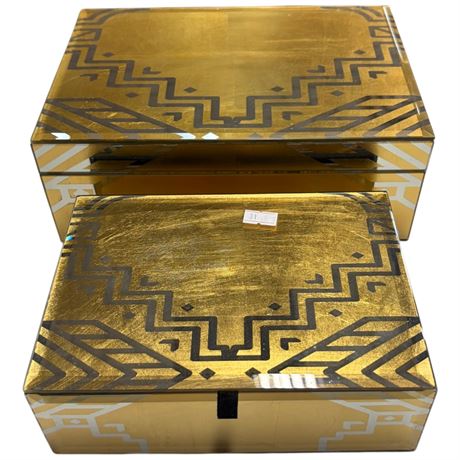 2 Art Deco Style Jewelry Boxes