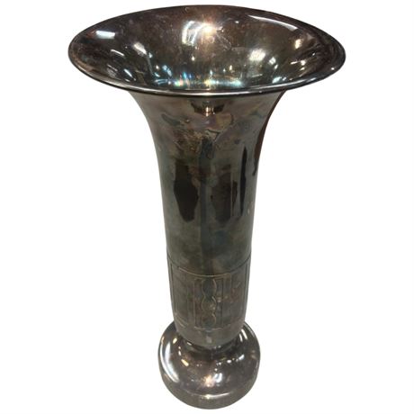 Vintage Silver Crest Sterling Silver Over Bronze Vase