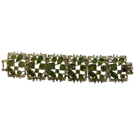 Vintage Peridot Costume Bracelet